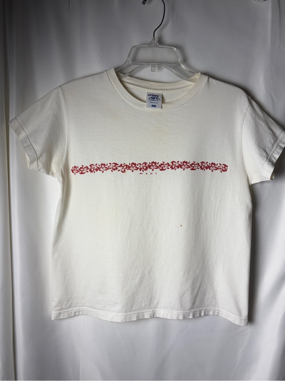 Crazy Shirts Hawaii ‘64 Hibiscus Band Tee; Vintage Maui T-Shirt in Women’s Med